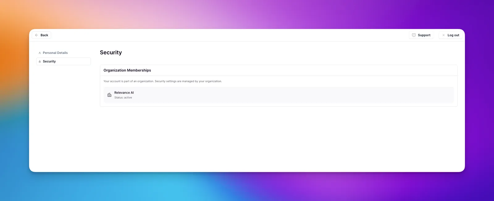Password change screen for Enterprise users with SSO enforced