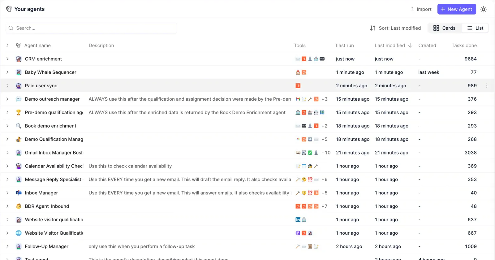 List view and new messaging integrations