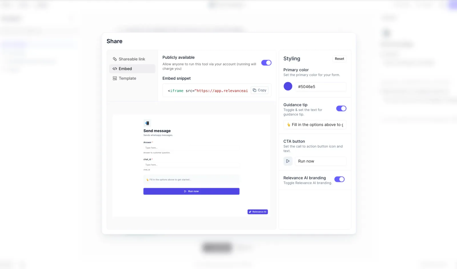 Custom Tool Embeds