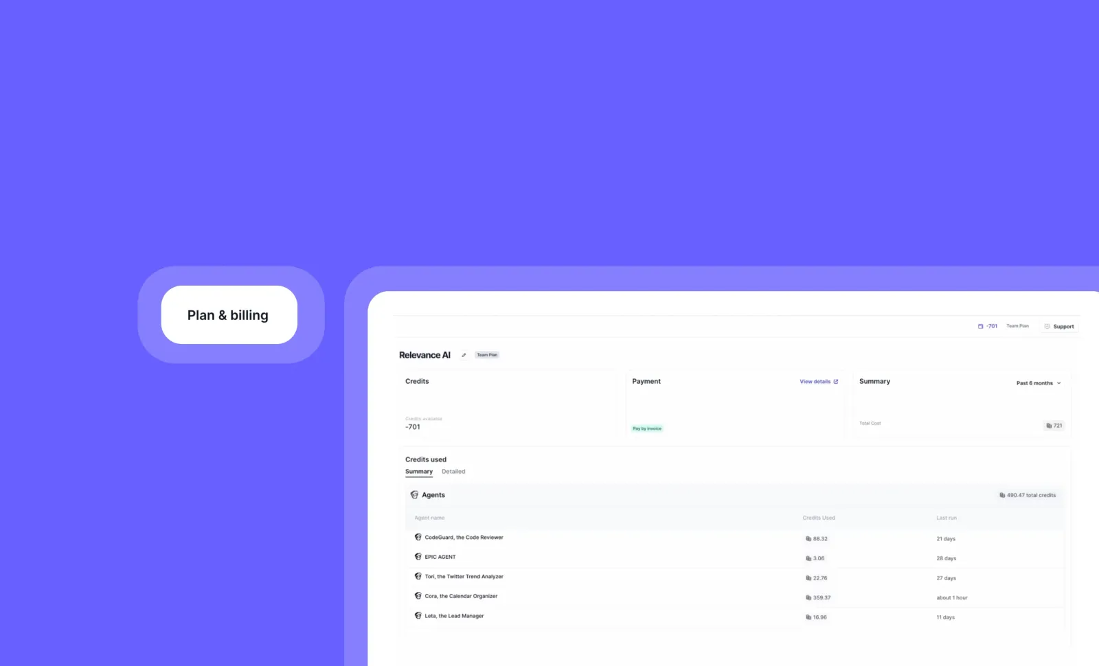 Get complete visibility over credit usage - Now with agent-level breakdown