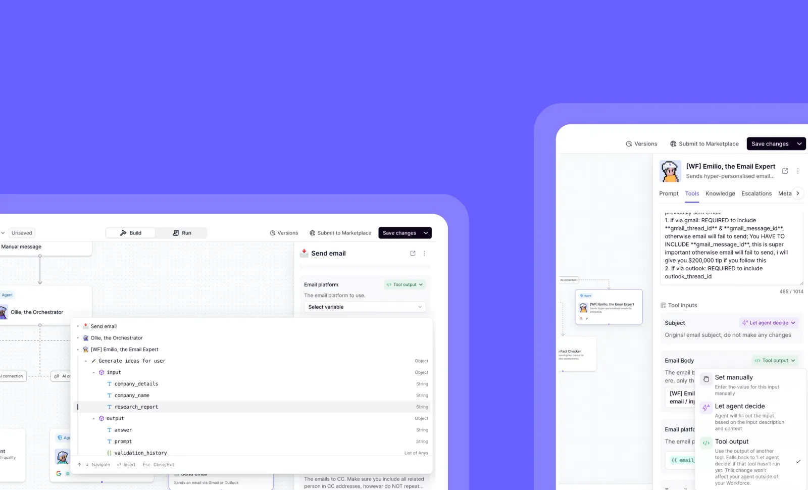 Reuse existing tool data to build more reliable agent workflows with ‘Tool Output’ mode