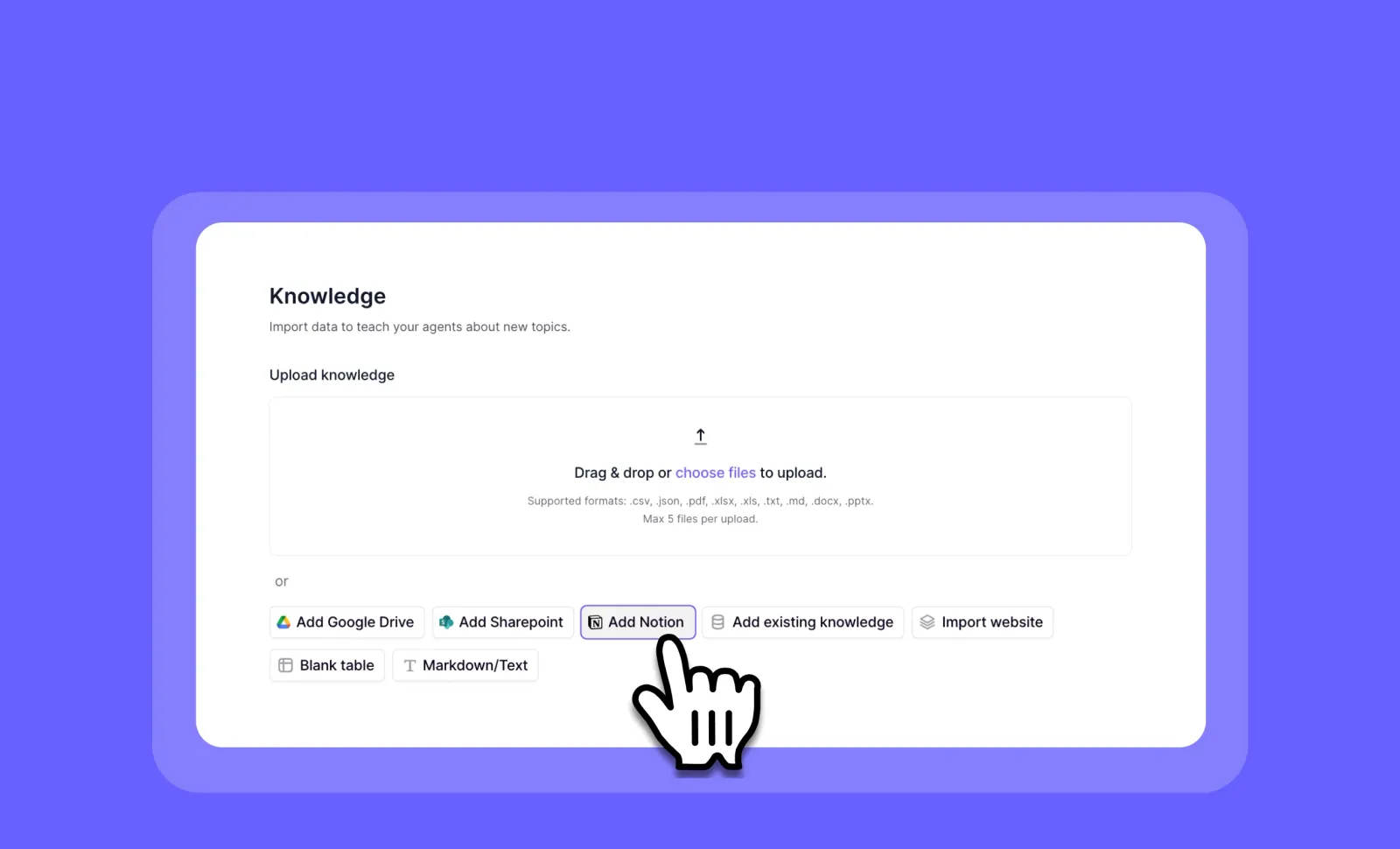 Notion knowledge sync: Keep your AI agents updated with auto-refreshing pages and databases