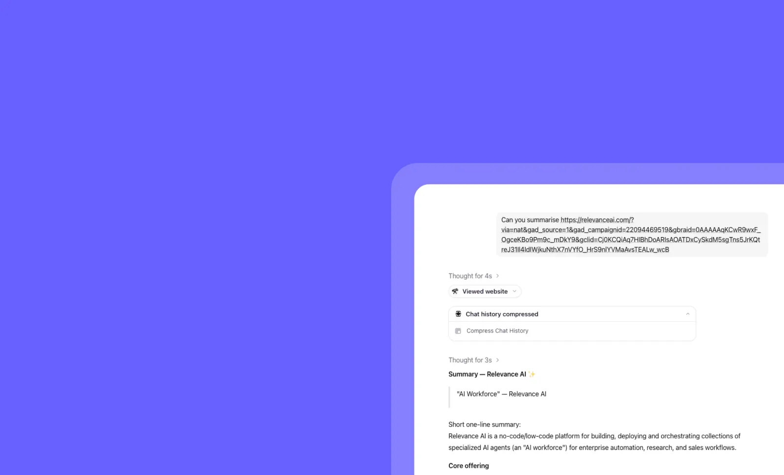 Chat without interruption: Orchestrator's new conversation compression feature