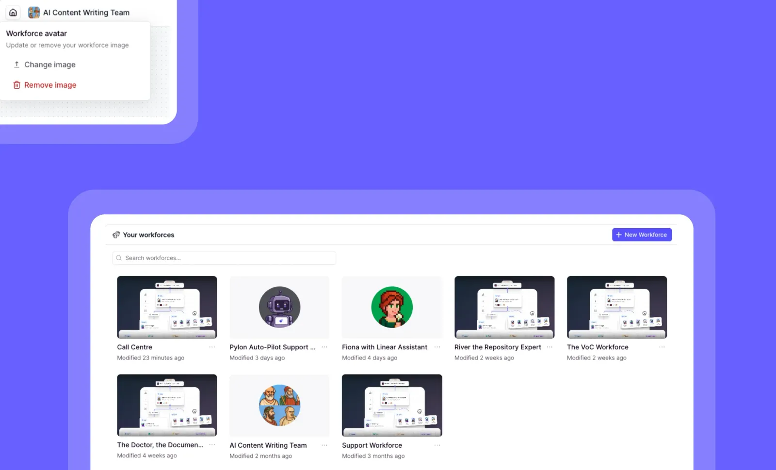 Add profile pictures to your AI teams with Workforce Profile Pictures