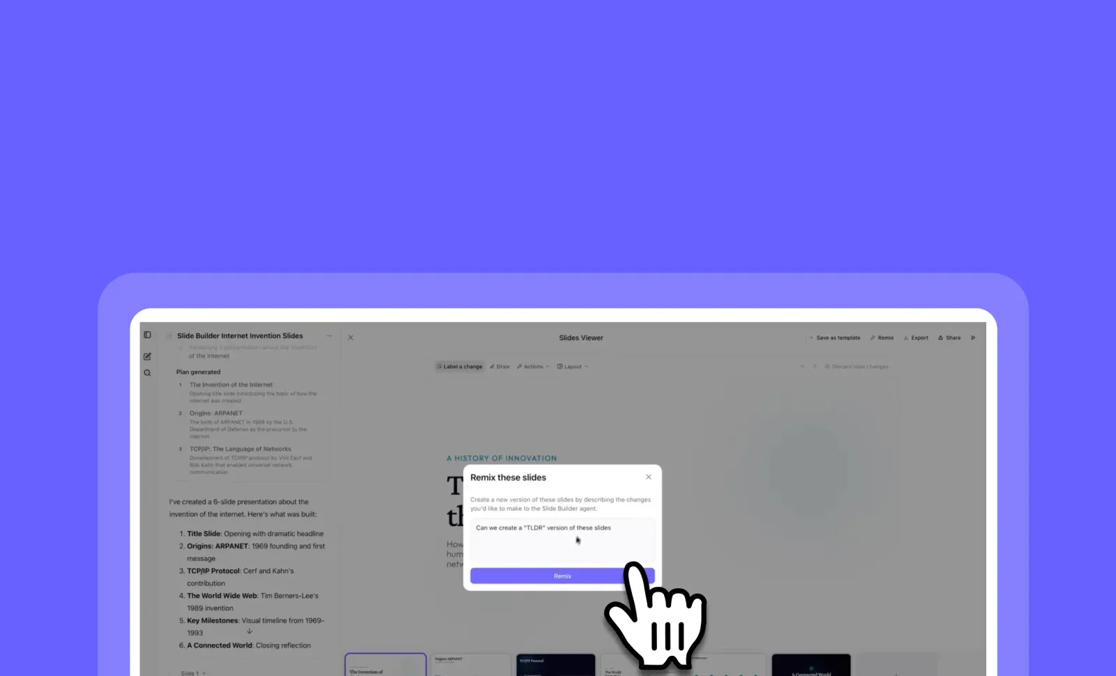 Slide Remix: Adapt slides for any audience without rebuilding