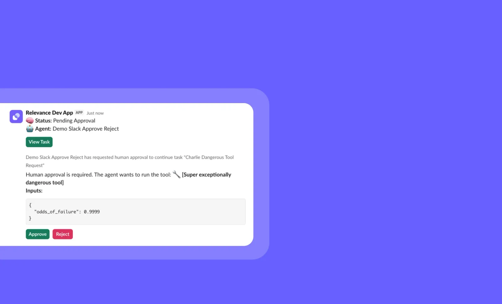 Slack tool approvals
