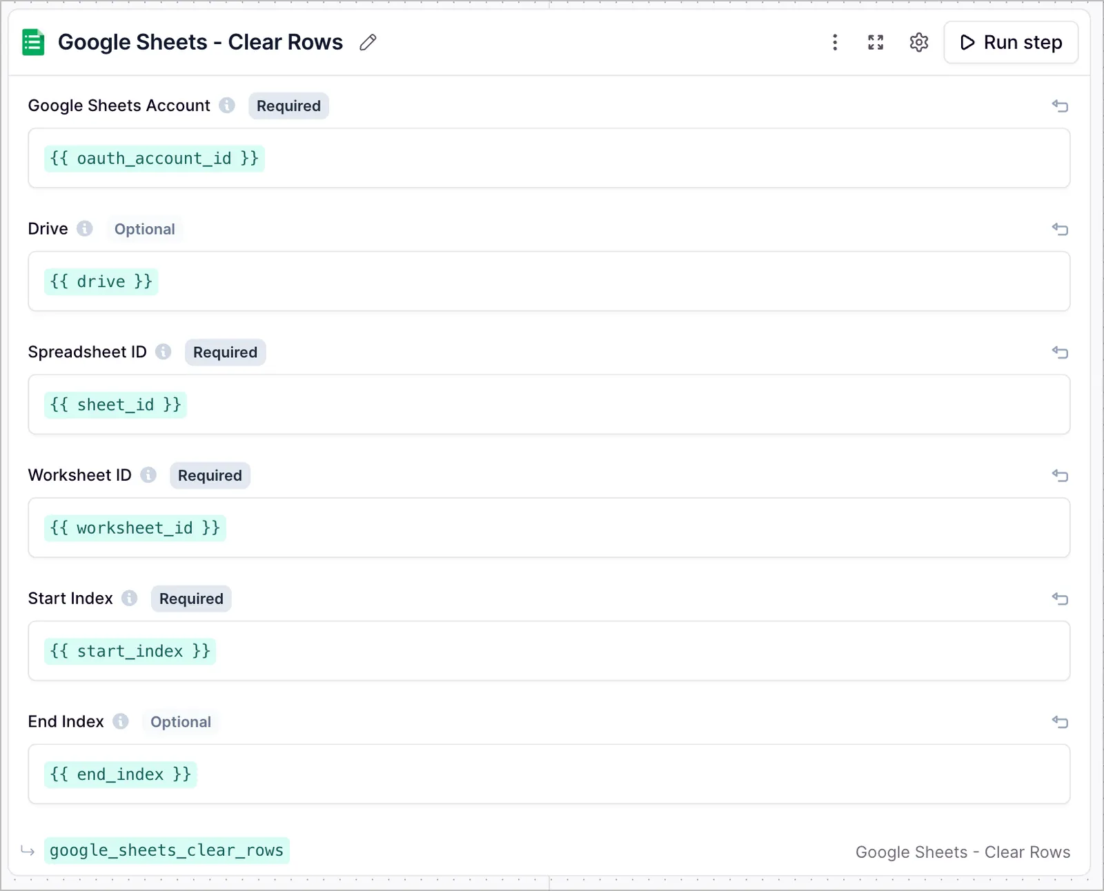Google Sheets Clear Rows