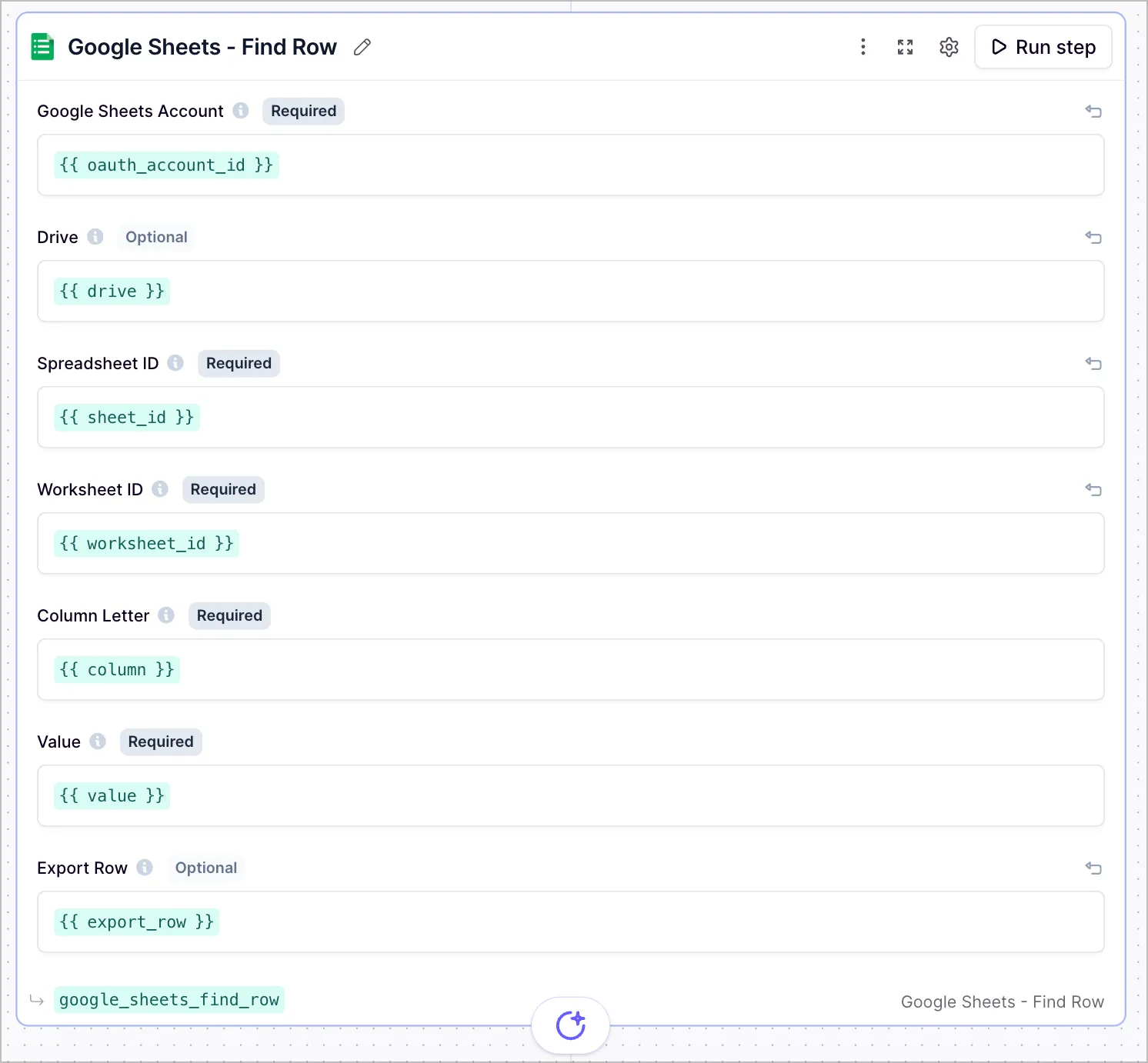Google Sheets Find Row