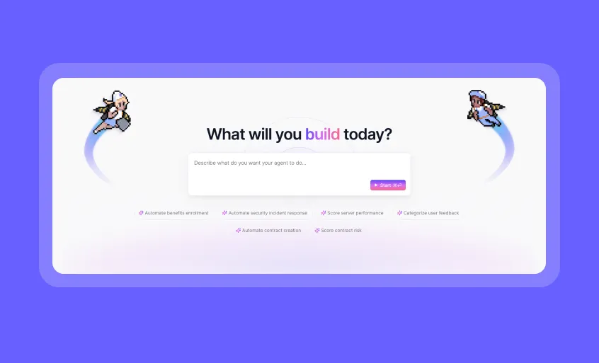 Template page redesign: Create custom AI agents with ease